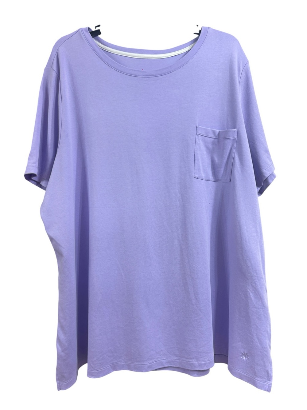 Isaac Mizrahi Lavender Short Sleeve Pocket Tee